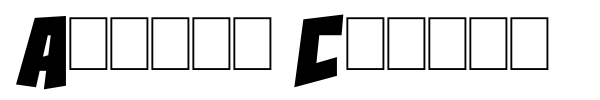 Action Comics font preview